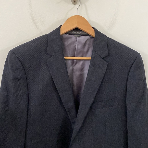 Indochino charcoal textured wool blazer size 48R - Picture 3 of 11